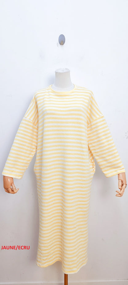 Gestreepte Pocket Jurk