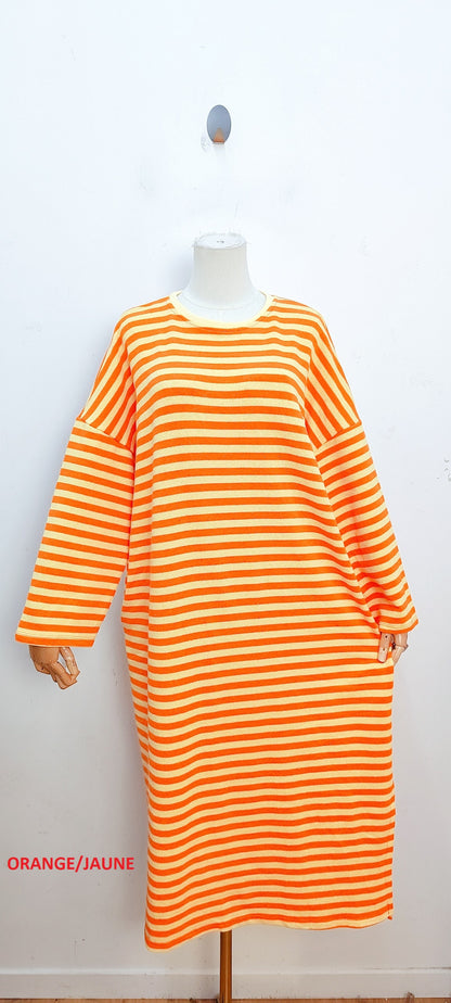 Gestreepte Pocket Jurk