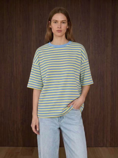 Oversized strepen T-shirt