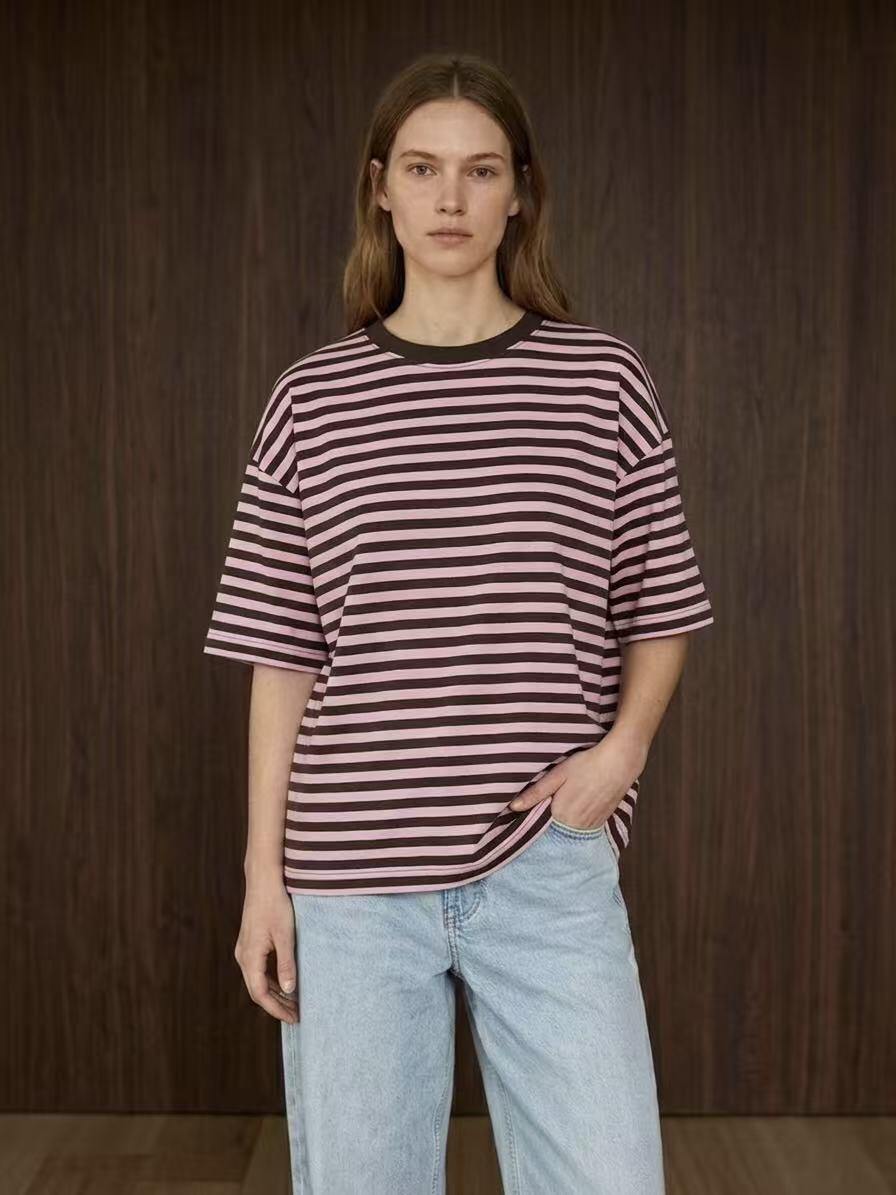 Oversized strepen T-shirt