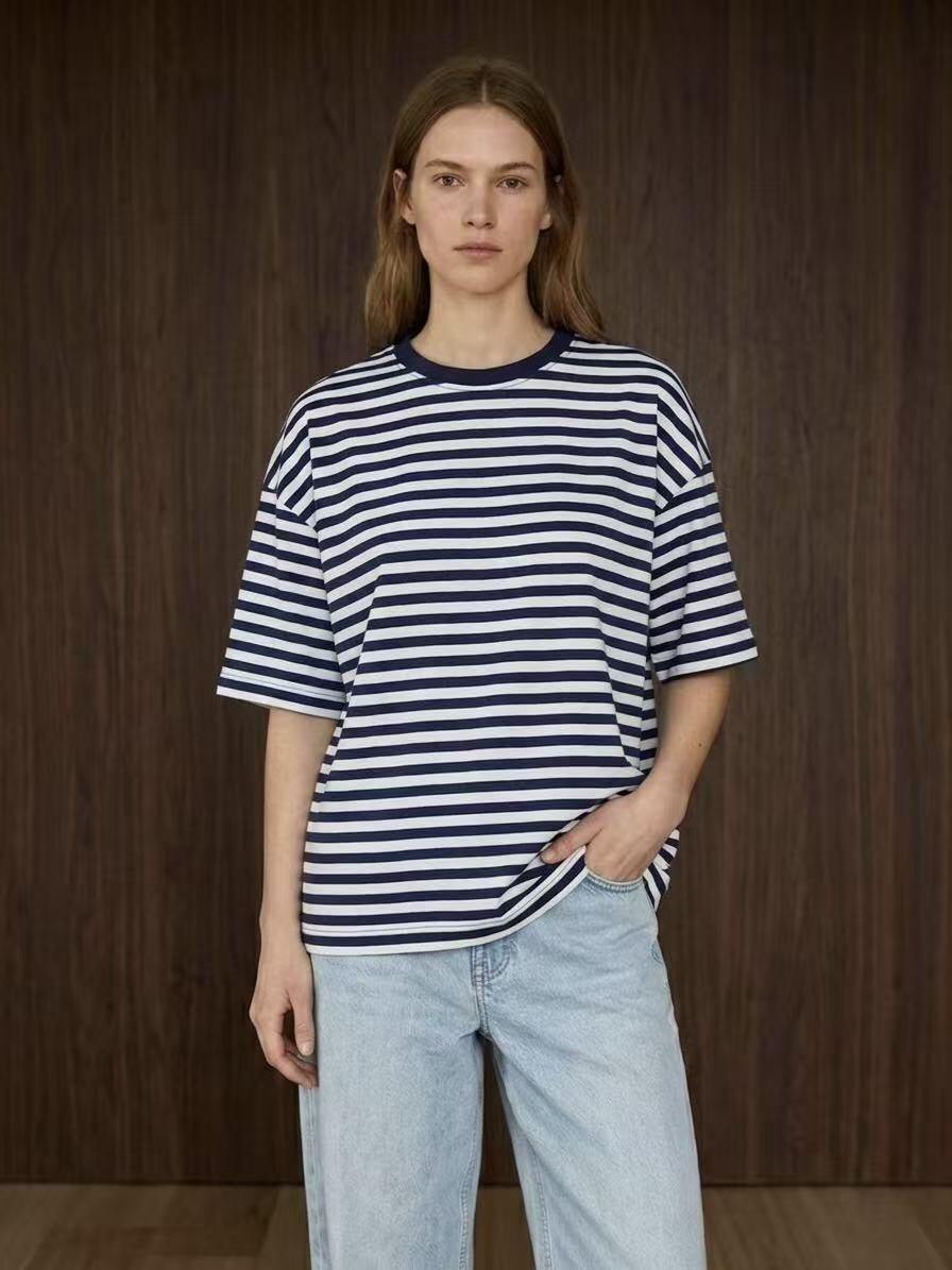 Oversized strepen T-shirt