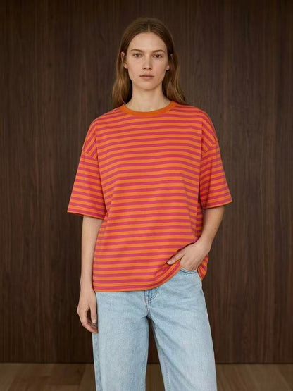 Oversized strepen T-shirt