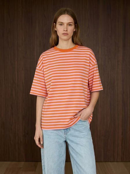 Oversized strepen T-shirt