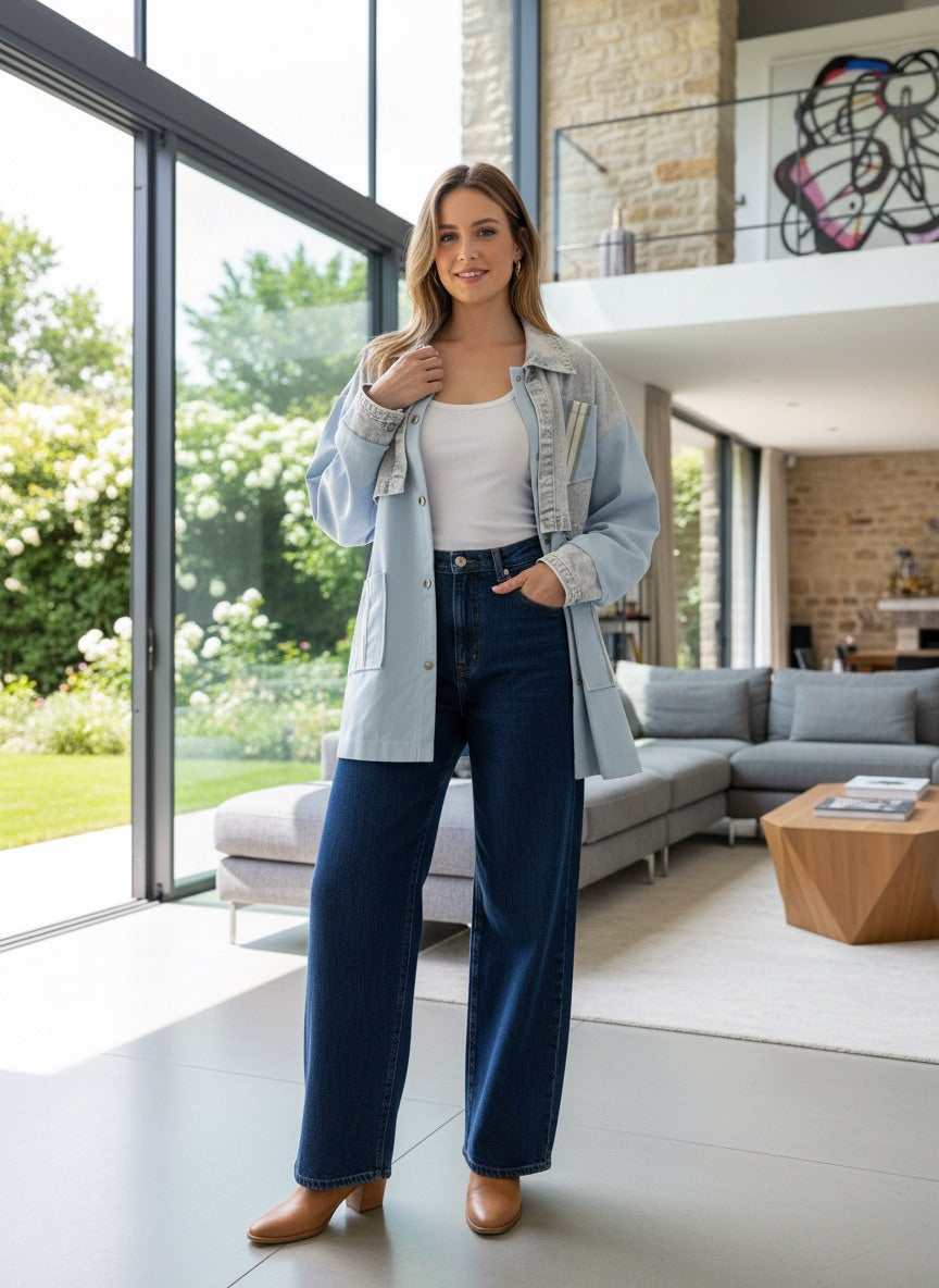 Denim Patchwork Jacket