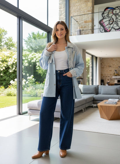 Denim Patchwork Jacket